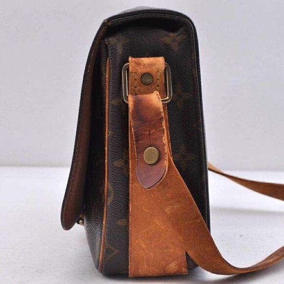 Auth Louis Vuitton Monogram Cartouchiere MM Shoulder Cross Bag - Picture 3 of 12